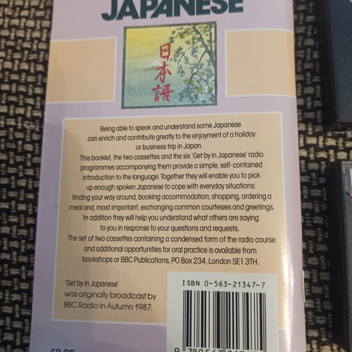 Get By in Japanese BBC Travel Pack language course, like new