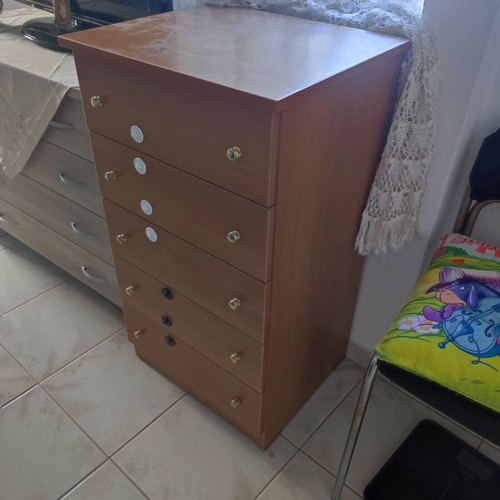 Chest of drawers used with 5 drawers