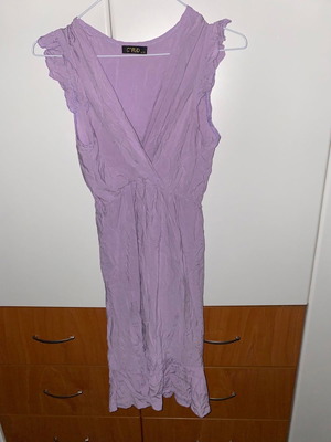 Midi summer dress new, size M, purple