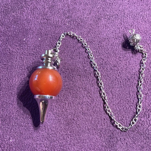 Red Jasper Authentic Stone Pendulum