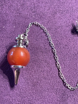 Red Jasper Authentic Stone Pendulum