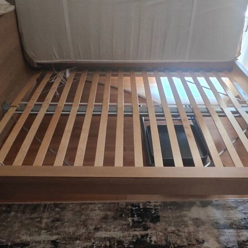 IKEA MALM bed 140x200 with headboard and drawers used