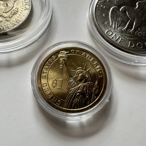Set of 14 used US coins from various periods