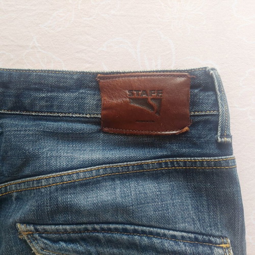 Staff Jeans Distressed Vintage Look Size EUR 42 / 32 US Like New