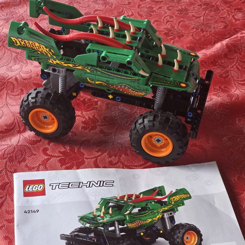 LEGO Technic Monster Jam Dragon 42149 used, 217 pieces