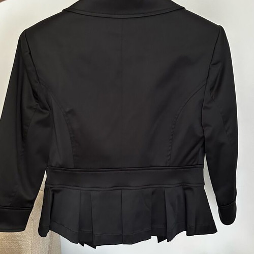 Forel satin jacket new, size XS and S, black
