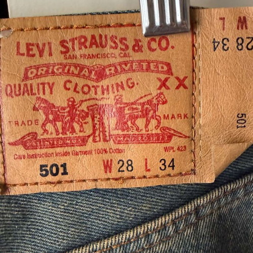 Levi's vintage women's jeans XS like new, blue-green