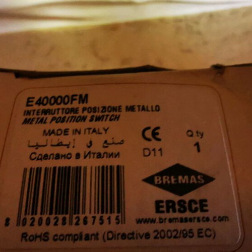 ERSCE E400-00-FM limit switches new, pack of 4