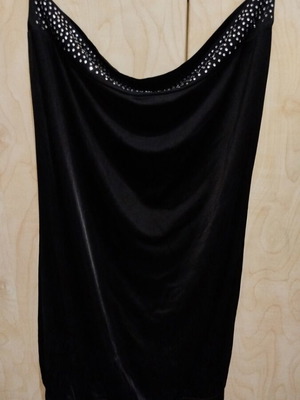 Lynne black strapless mini dress like new, size M