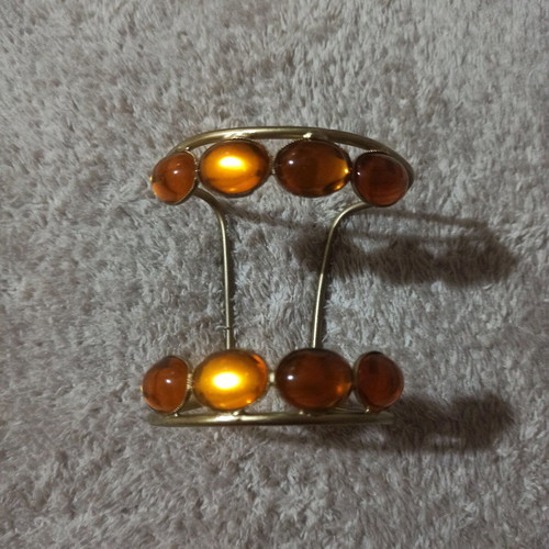 Copper bracelets new, painted matte gold