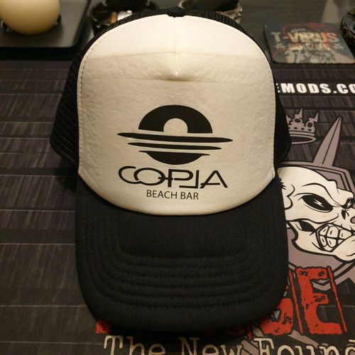 Beach Bar Copla Hat new, black and white