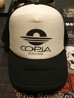 Beach Bar Copla Hat new, black and white
