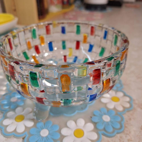 Glass Massive Candy Dish like new