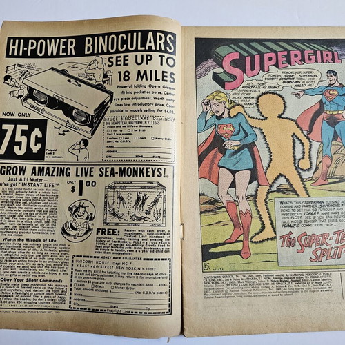 Adventure Comics #382 1969 DC Comics used, Supergirl & Superman