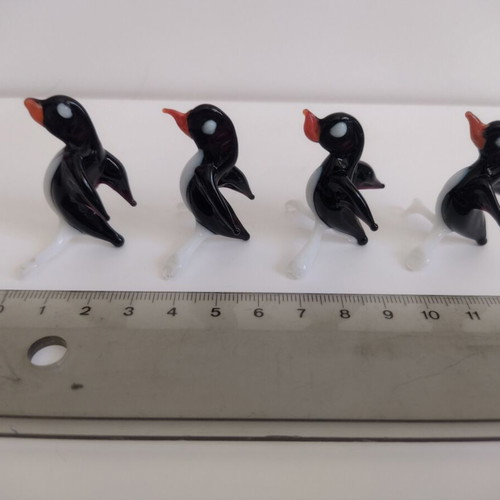 Mini glass animal families used