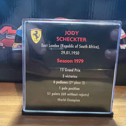 Jody Scheckter 1979 helmet new from Ferrari collection
