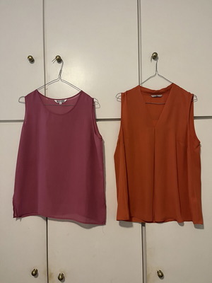 Blouses used, medium and large, pink and orange