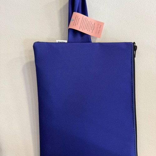 Blue Handbag Clutch New With Handle