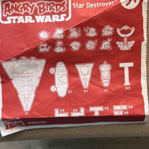 Vintage Angry Birds Star Wars Telepods Star Destroyer Set by Hasbro, 2013