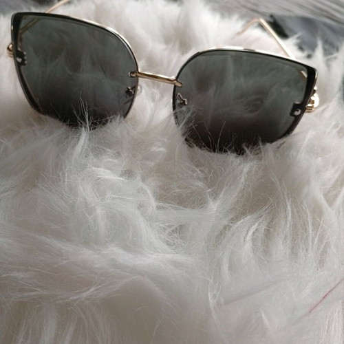 Sunglasses new, black with gold