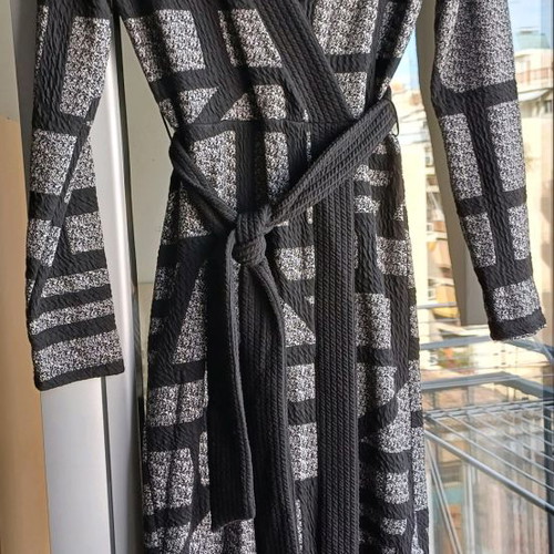 A.L.E. midi knitted dress grey black like new