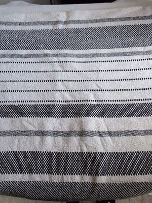 Sinsay decorative sofa throw blanket new, black and white