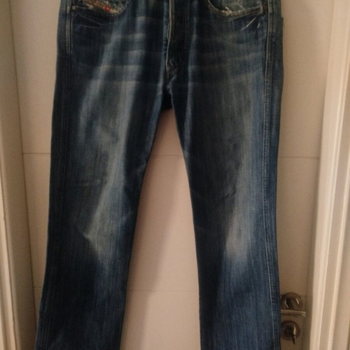 Diesel men's jeans pants like new, size L, blue with buttons