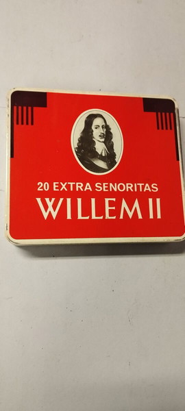 Vintage μεταλλική θήκη πούρων Willem II