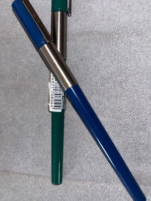 Pentel vintage pens green and blue new