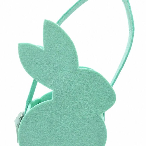 Easter Basket Bunny Felt decorative Happy Easter mint color