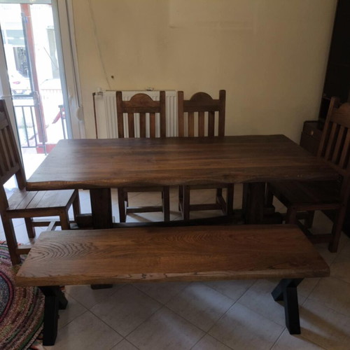 Monastic dining table like new 1.8×0.9 m