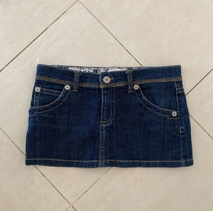 y2k vintage denim μινι φουστα