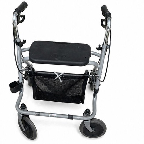 Rollator pack of 4 used with seat, hand brakes and adjustable handles