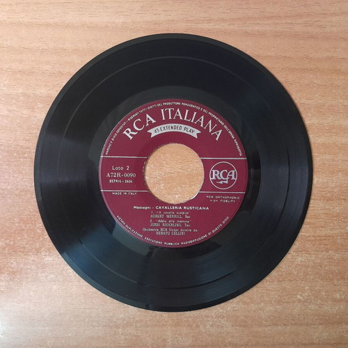 Pietro Mascagni Cavalleria Rusticana vinyl 45 rpm RCA Italiana