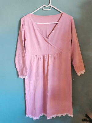 Нощница за бременни розова като нова, размер medium