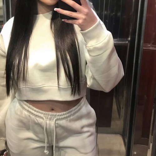 Zara tracksuit set white like new