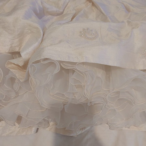 Vintage cocktail dress used with embroidered beads, A-line