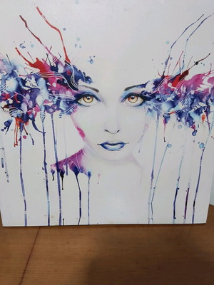 Modern canvas 60×60 cm like new, premium art print portrait