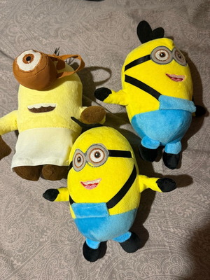 Minions plush toys new, set of 3 pieces