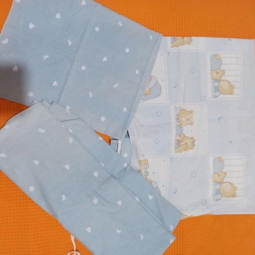 Baby bedding sets and swaddle sheets used, pack of 5