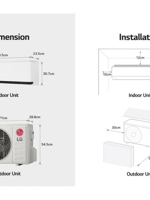 LG Planet Inverter Air Conditioner 12000 BTU A+++ A++ with Ionizer and WiFi