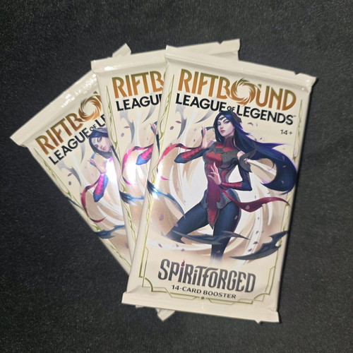 Riftbound Spiritforged booster packs brand new, bundle of 3