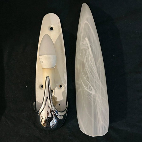 Idearte vintage 1980 wall lights used, Art Deco style inspired