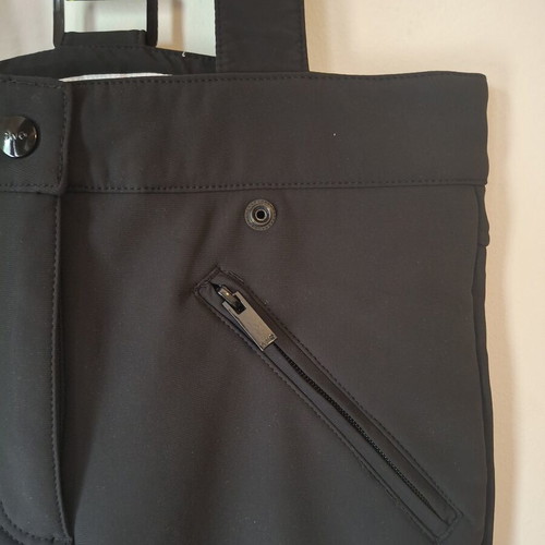 Ski pants M/38/10 black with removable suspenders like new