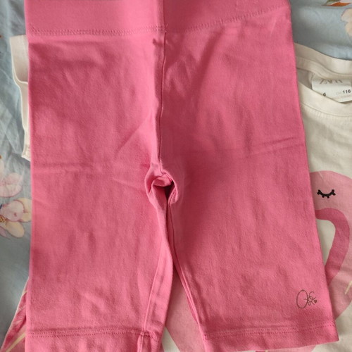 Zara summer clothes set for girl used, age 5-6, white and pink