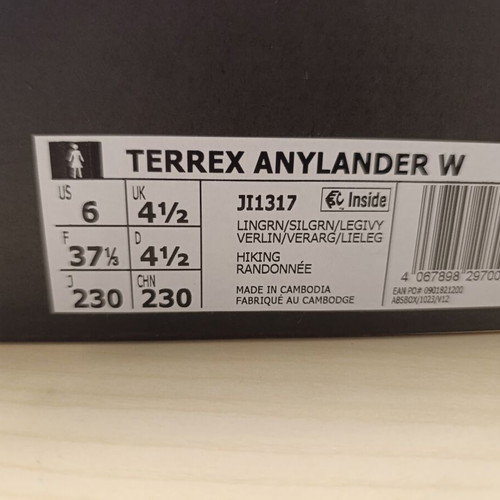 Adidas Terrex Anylander W hiking shoes new, multicolor, size 37.5