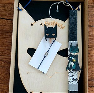 Πασχαλινή λαμπάδα batboy με το κουτί της από lifelikes