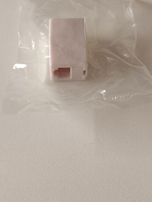 RJ11 Telephone Cable Coupler White New