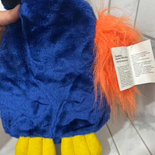 Plush Parrot Puppet New Theater Toy Germany 1997 Blue