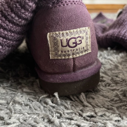 Ugg Australia Fringe Cardy boots used, purple, size 39